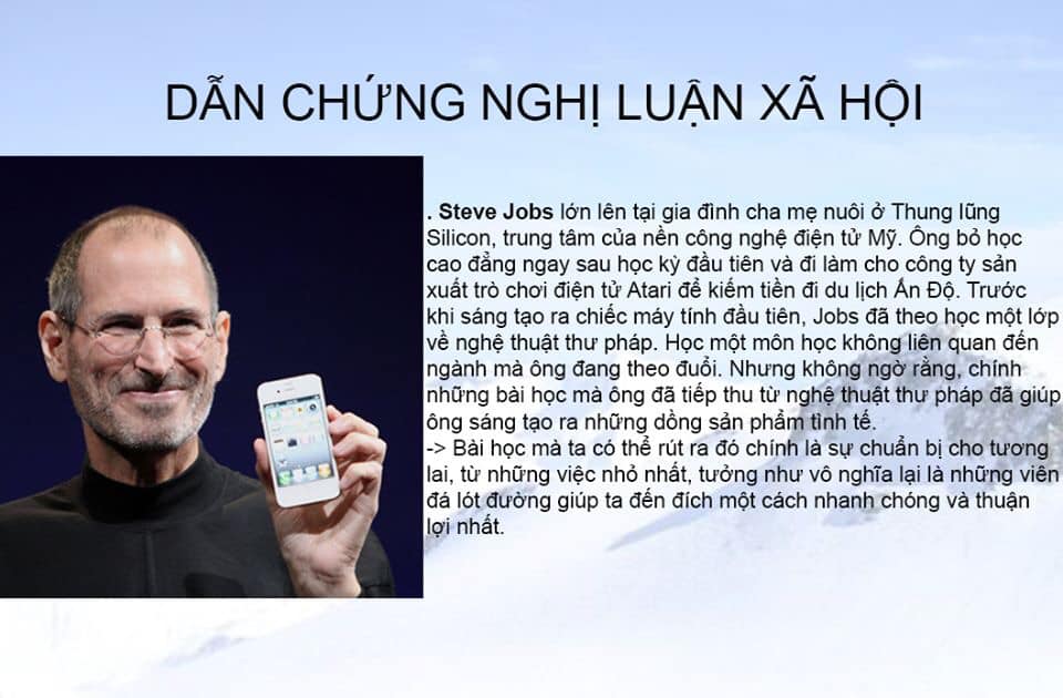 Dẫn chứng sẽ giúp bài nghị luận xã hội có thêm điểm và hấp dẫn hơn