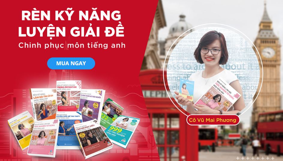 Cô Mai Phương đã hợp tác với Mcbooks để cho ra rất nhiều đầu sách ôn thi THPT Quốc Gia môn Tiếng Anh cực chất lượng