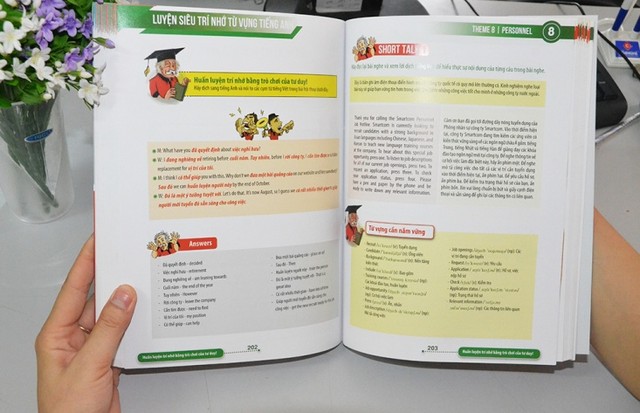 Chất lượng in luyện siêu trí nhớ Sách Luyện siêu trí nhớ từ vựng tiếng Anh được in 4 màu trên chất liệu giấy cao cấp