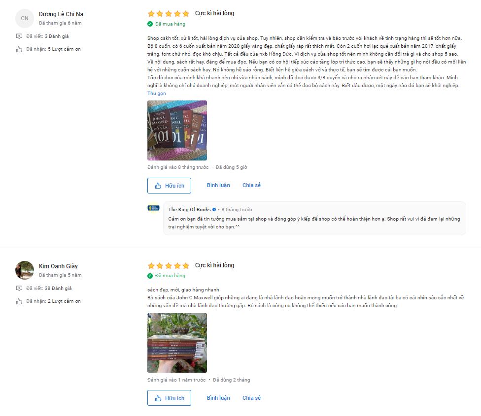 Review bộ sách 101 Những Điều Nhà Lãnh Đạo Cần Biết trên Tiki