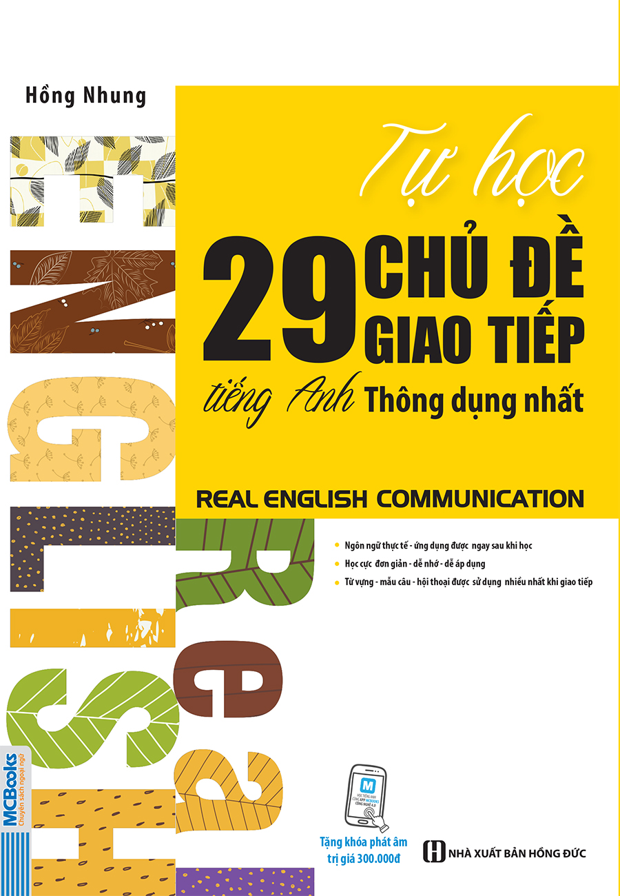 Cuốn sách Tự Học 29 Chủ Đề Giao Tiếp Tiếng Anh Thông Dụng Nhất