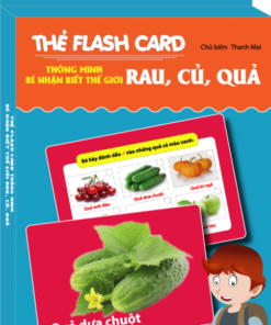Thẻ flash card thông minh- bé nhận biết thế giới rau- củ- quả (hộp)