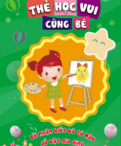 Thẻ học vui cùng bé – bé nhận biết và tô màu đồ vật gia đình