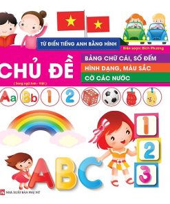 Từ điển anh bằng hình chủ đề bảng chữ cái, số đếm, hình dạng, màu sắc, cờ các nước