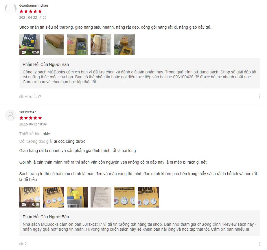 Review sách 600 động từ bất quy tắc trong tiếng Anh trên Shopee