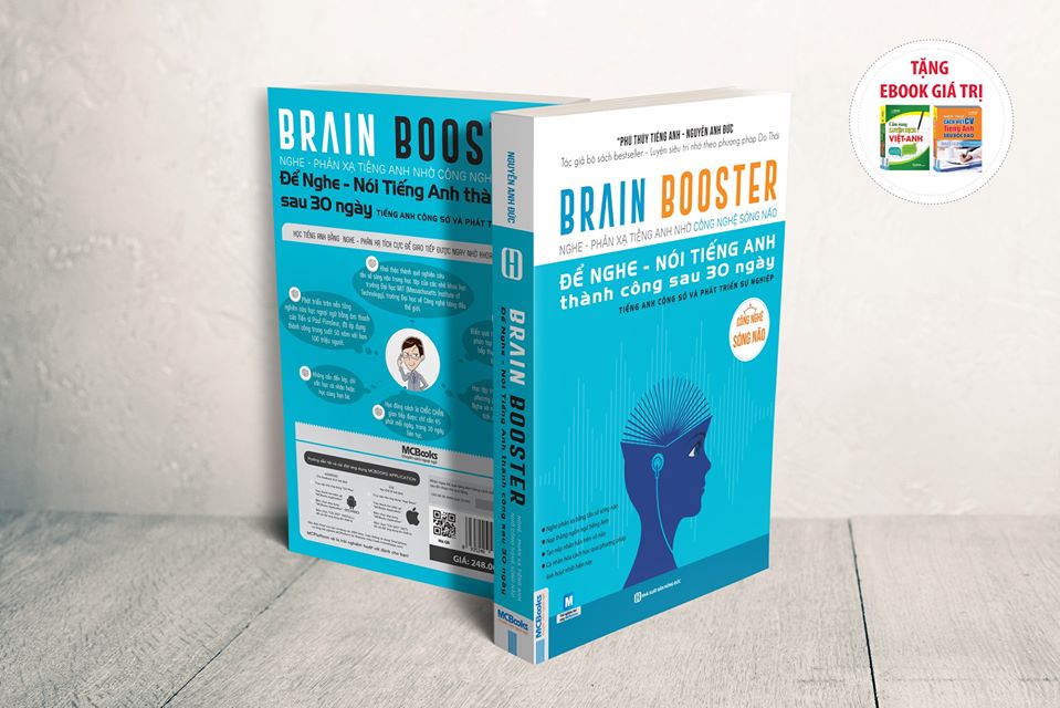Cuốn sách Brain Booster giúp bạn giao tiếp tiếng Anh thành thạo trong 30 ngày liên tục