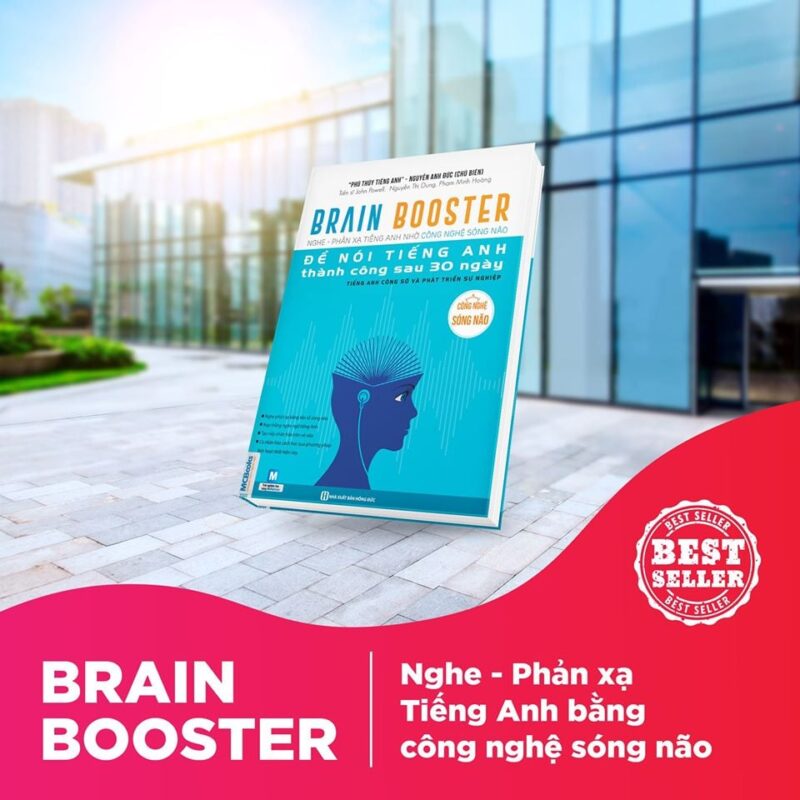 Cuốn sách Brain Booster: Nghe phản xạ tiếng Anh nhờ công nghệ sóng não