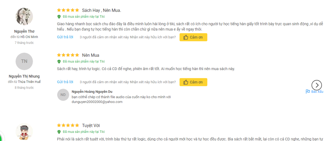 Rất nhiều độc giả đã review về cuốn sách tiếng Hàn bán chạy nhất này