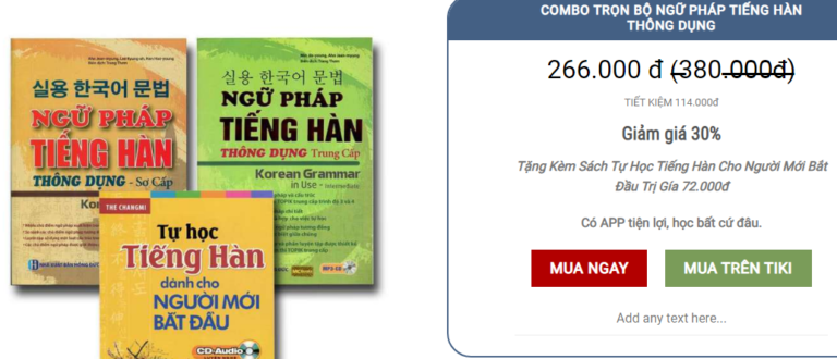 Mua sách tại link: https://mcbook.monaweb.dev/ngu-phap-tieng-han-thong-dung/ với nhiều ưu đãi