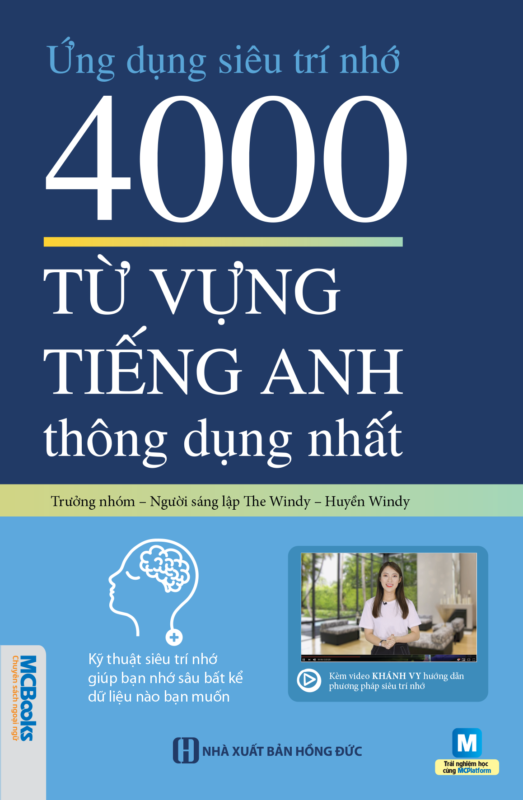 Cuốn sách Luyện siêu trí nhớ 4000 từ vựng tiếng Anh thông dụng nhất