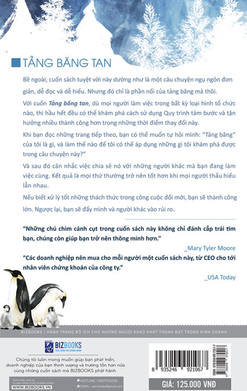 Cuốn sách bật mí bài học Tảng băng tan cho các doanh nghiệp