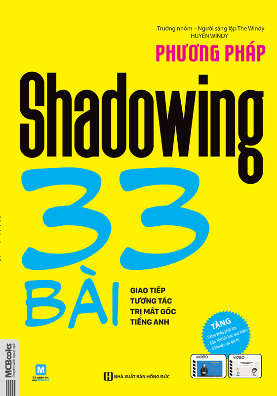 Cuốn sách Phương pháp Shadowing - Sách tự học tiếng Anh bán chạy nhất của Mcbooks