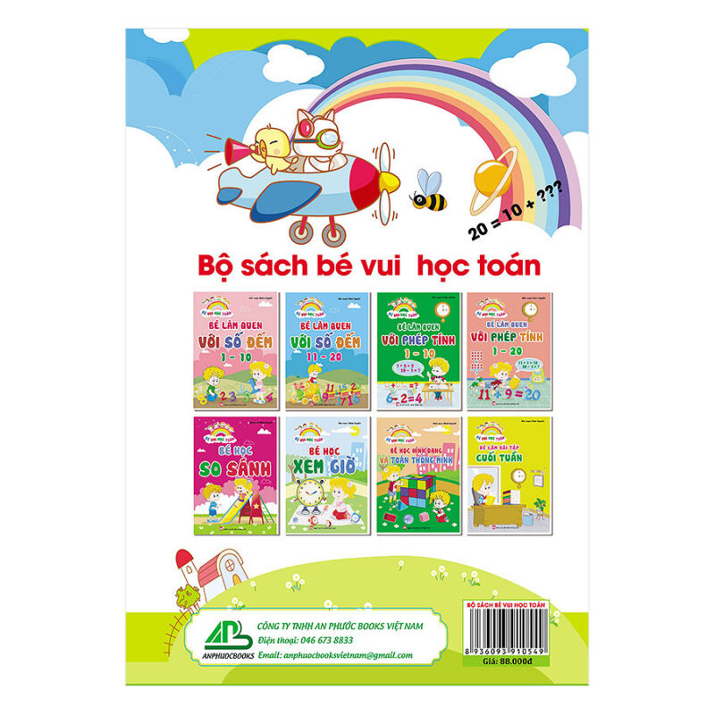 Bé Vui Học Toán(8 cuốn)
