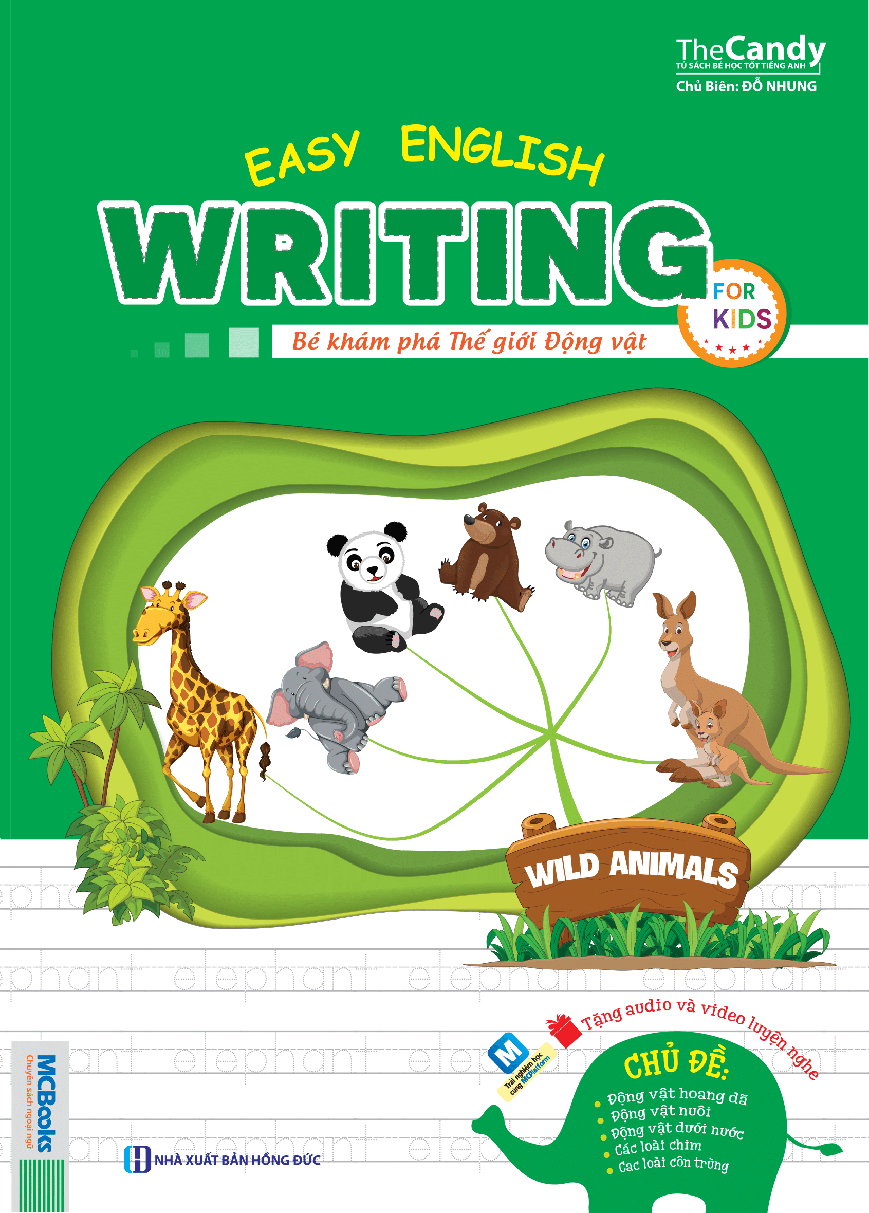 Cuốn sách Easy English Writing for Kids - Bé khám phá động vật