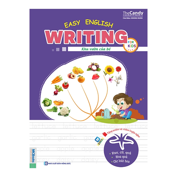 Easy English writing for kids - Khu vườn của bé