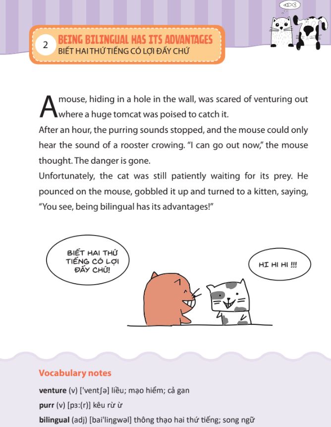 Nội dung trong cuốn Input Funny English Stories Faster