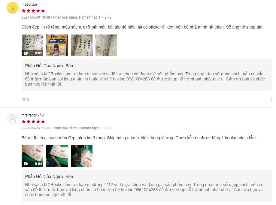 Review sách Pomath - Toán tư duy cho trẻ em 4 - 6 tuổi trên Shopee