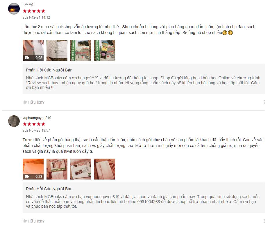 Review của độc giả về cuốn sách Giáo trình Hán Ngữ 2 - Tập 1 - Quyển hạ trên Shopee