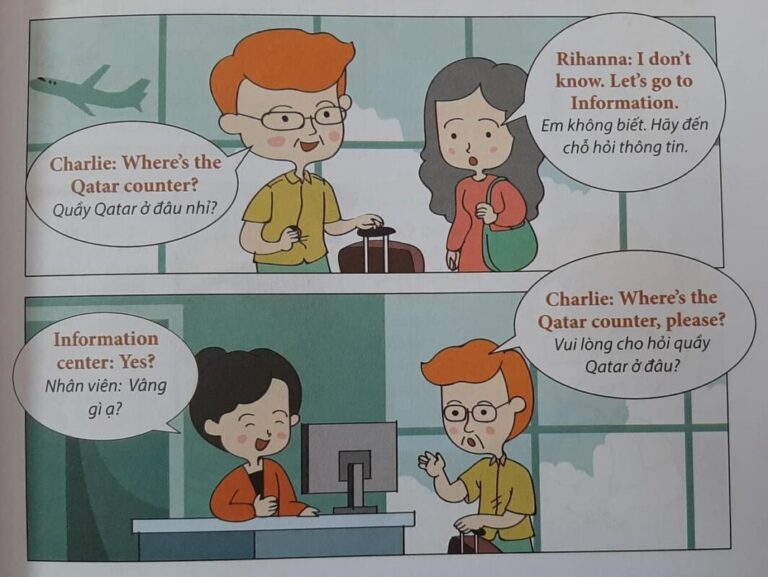 Mẫu câu giao tiếp bằng tiếng Anh khi đang ở sân bay
