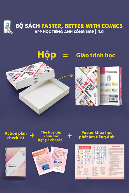 Faster, Better with Comics không chỉ là một cuốn sách mà còn là "bảo bối" học tiếng Anh cấp tốc