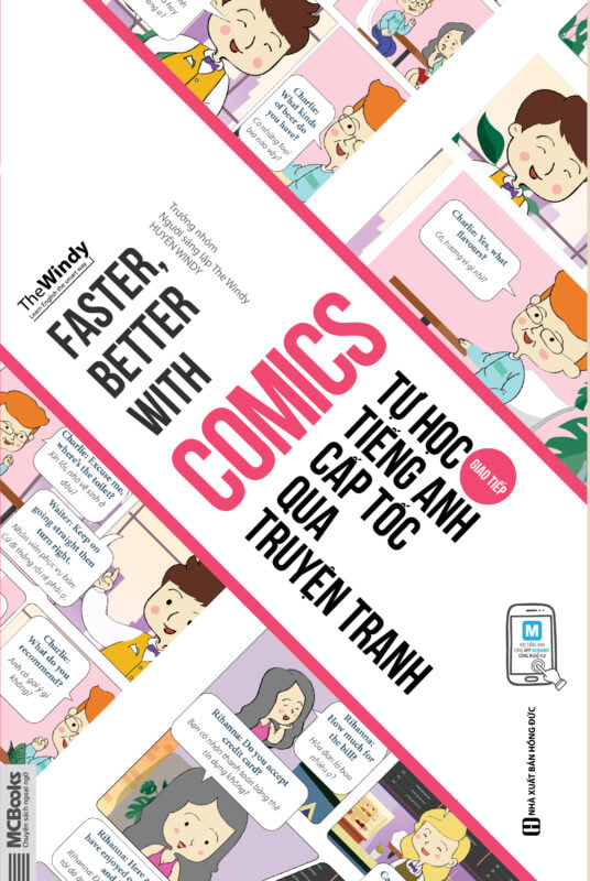 Sách truyện tranh bằng tiếng Anh song ngữ đơn giản cho người mới học Faster, Better with Comics
