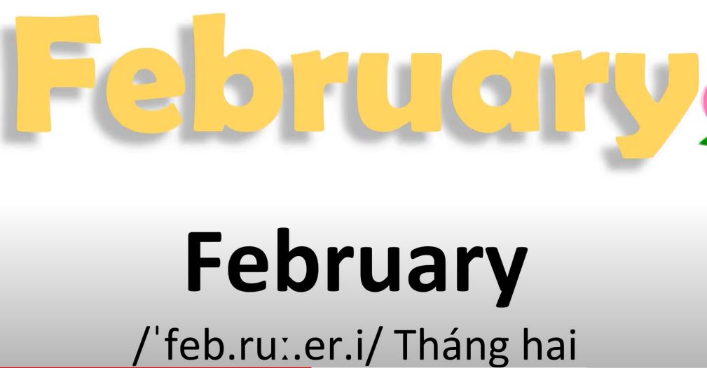 Tháng 2 tiếng Anh