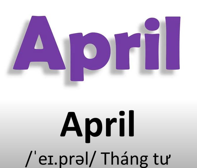 Tháng 4 tiếng Anh
