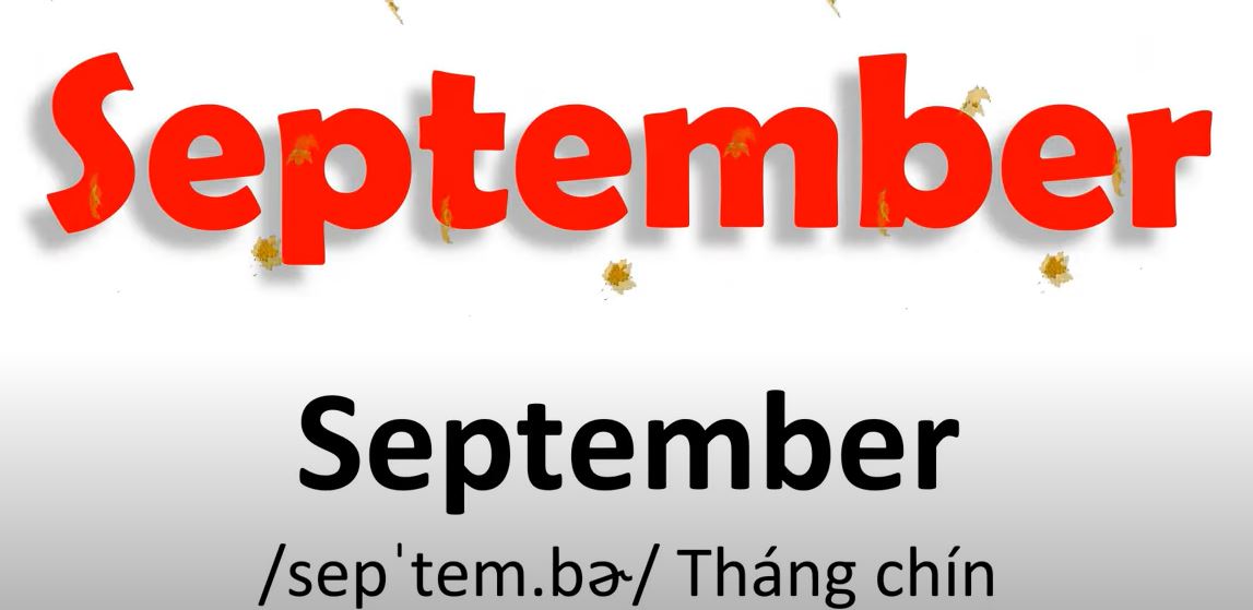 Tháng 9 tiếng Anh