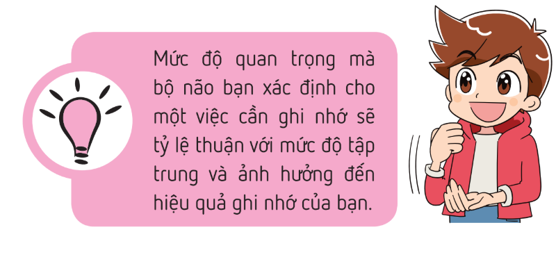 Khi bạn tập trung, khả năng ghi nhớ của bạn sẽ tăng lên gấp nhiều lần