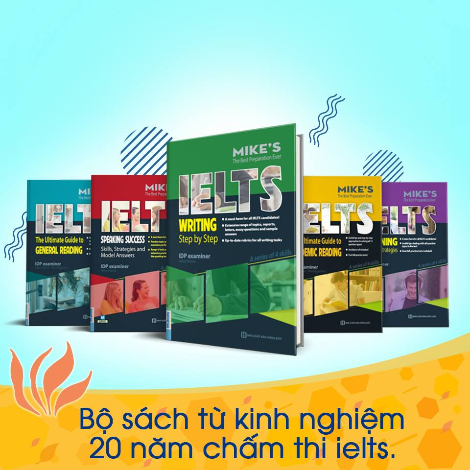 Bộ sách luyện thi IELTS Mike 5 cuốn