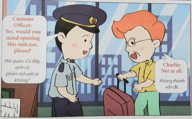 Nhân viên hải quan kiểm tra hành lý
