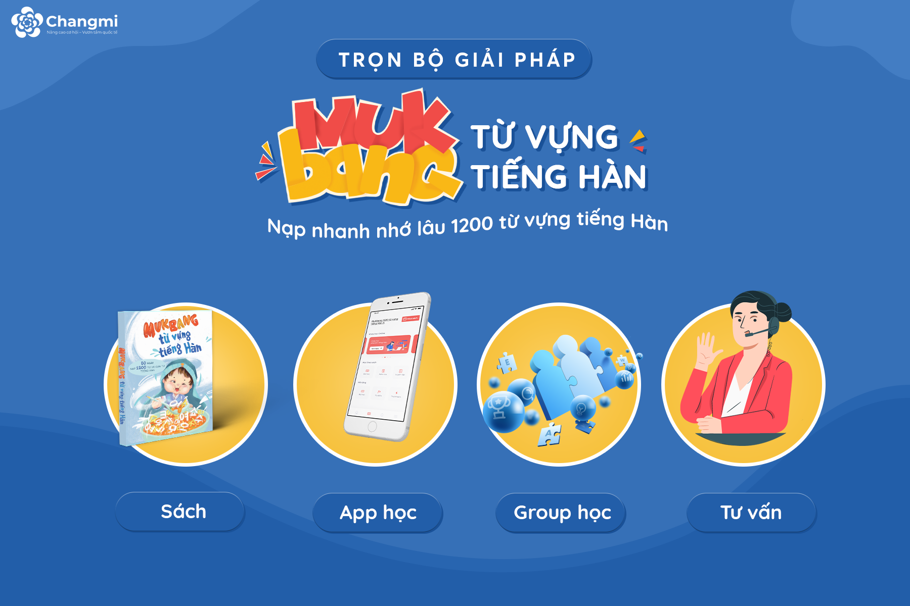 sách, app, cộng đồng học tiếng Hàn