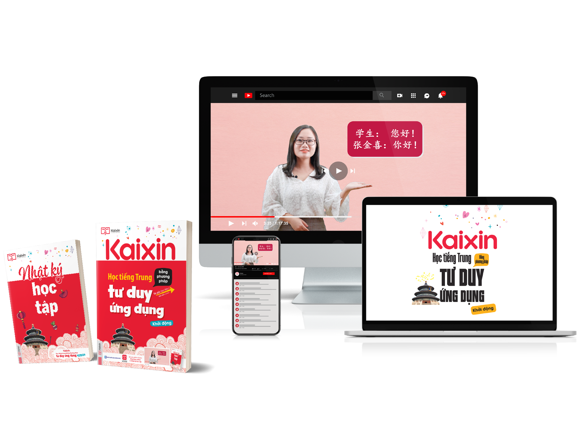 Kaixin - Học tiếng Trung bằng phương pháp tư duy ứng dụng tập 1