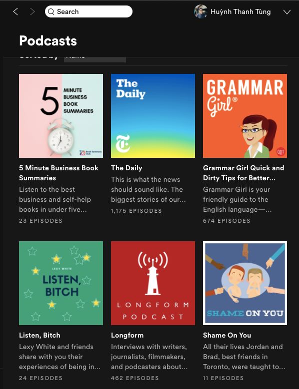 Một số kênh podcast luyện nghe siêu hịn
