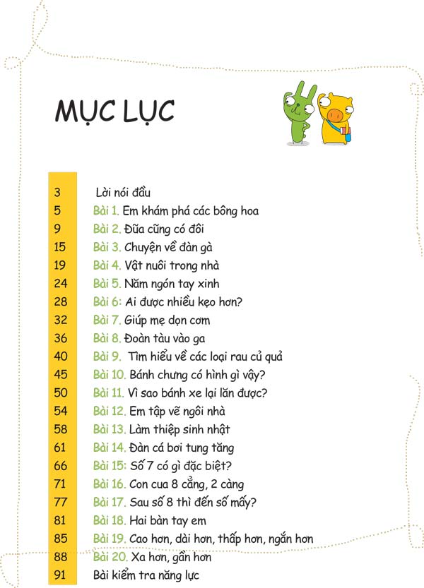 Mục lục sách Pomath 1
