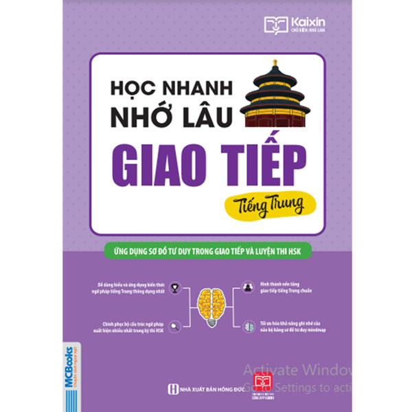 Cuốn sách Học nhanh nhớ lâu giao tiếp tiếng Trung