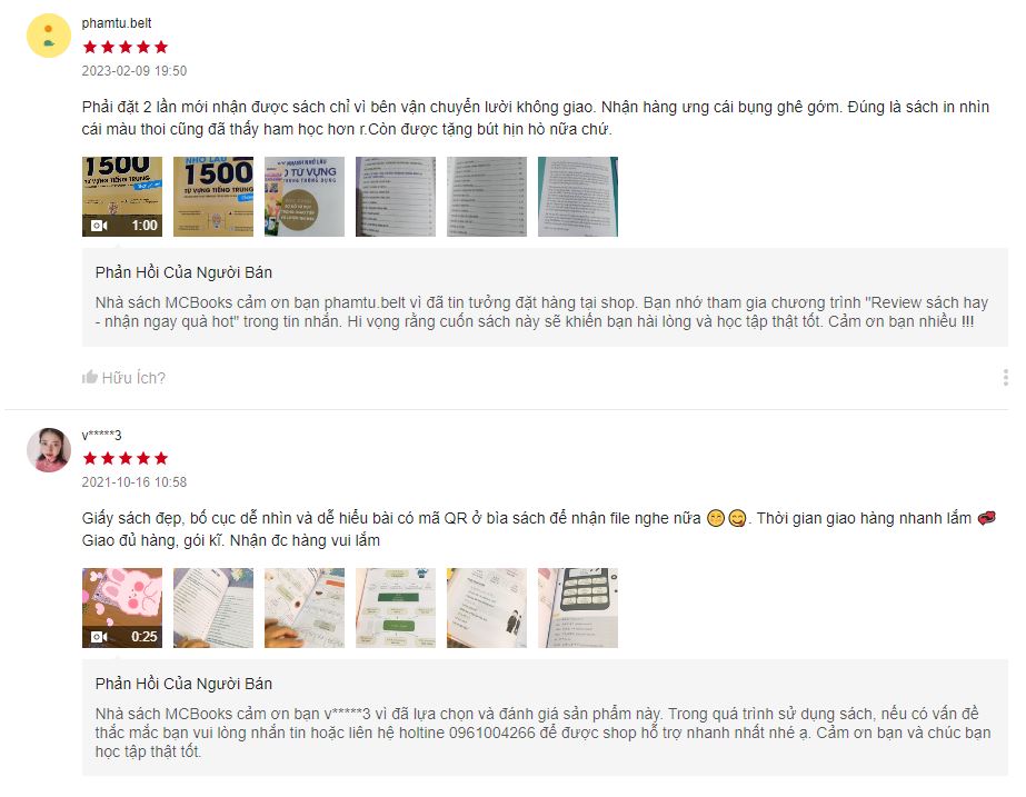 Review cuốn sách Học nhanh nhớ lâu 1500 từ vựng tiếng Trung thông dụng