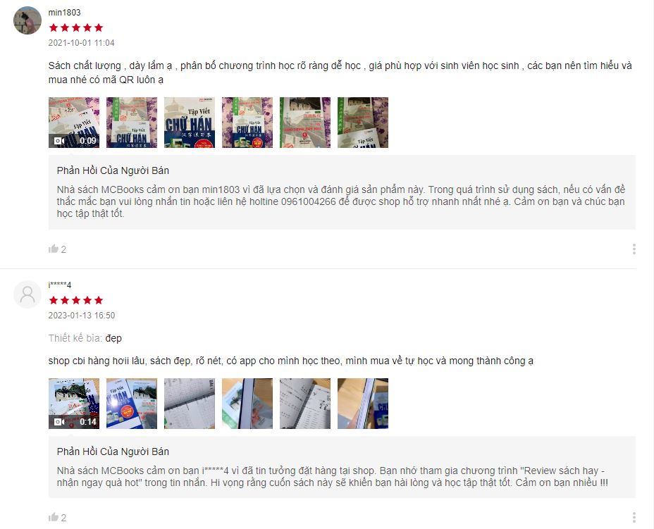 Review Bộ Giáo trình Hán ngữ và sách Tập viết chữ Hán trên Shopee
