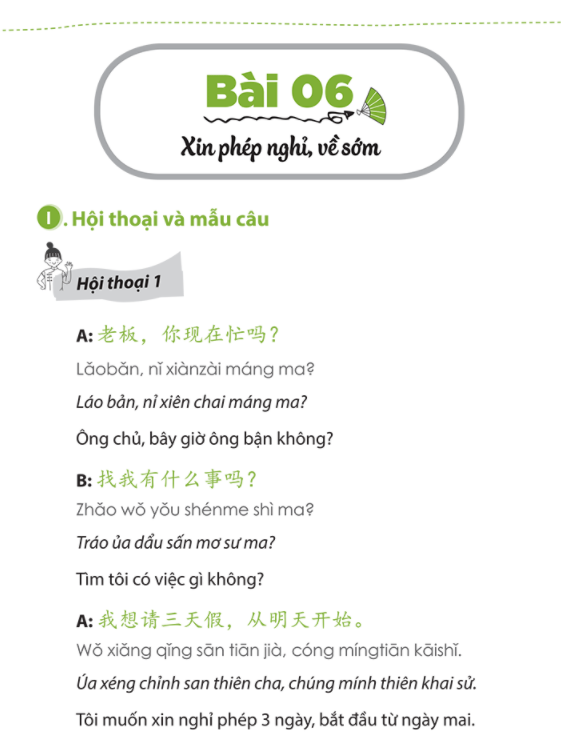 hoi thoai va mau cau