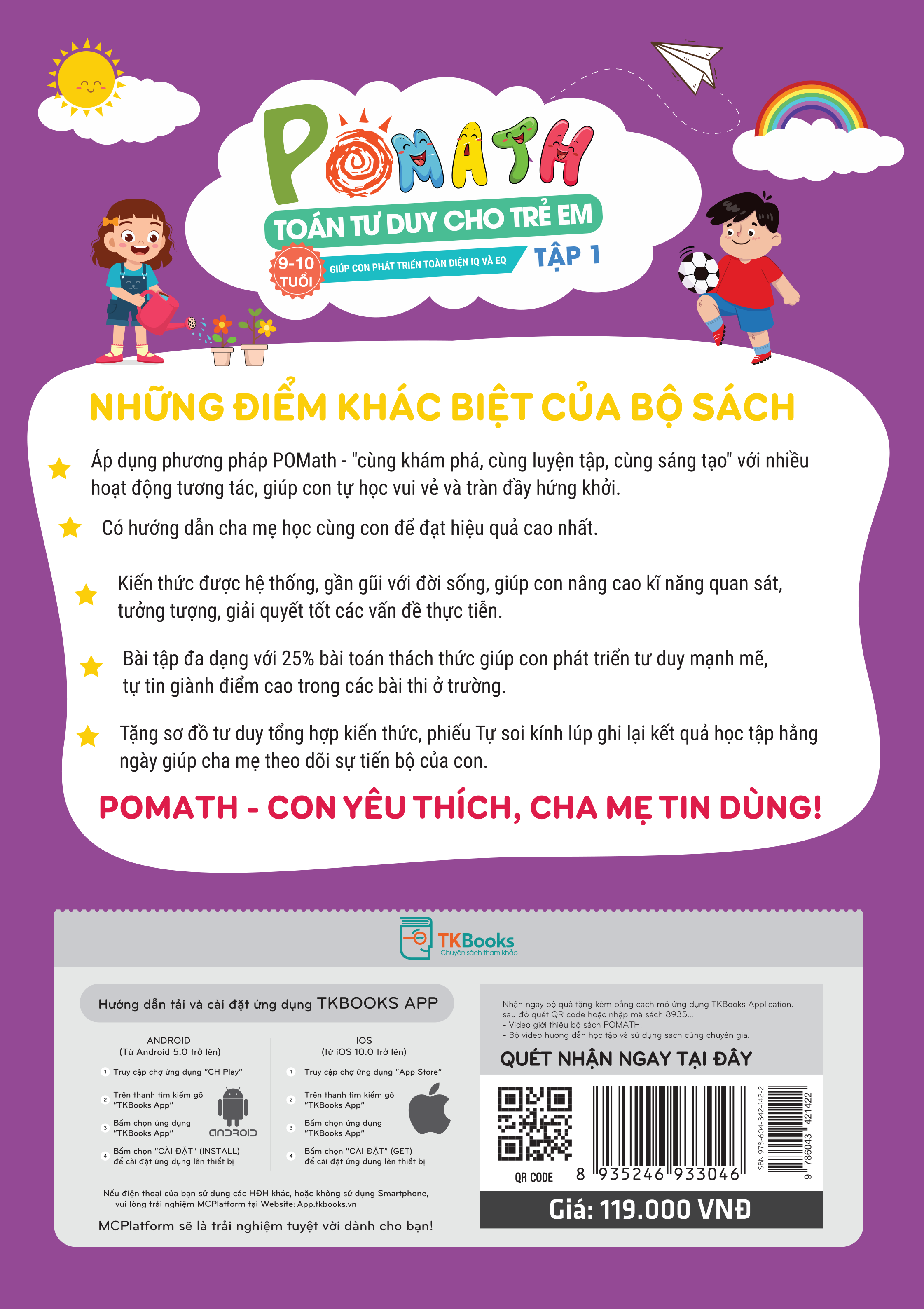 pomath toan tu duy cho tre em 9 10 tuoi tap 1 bia sau