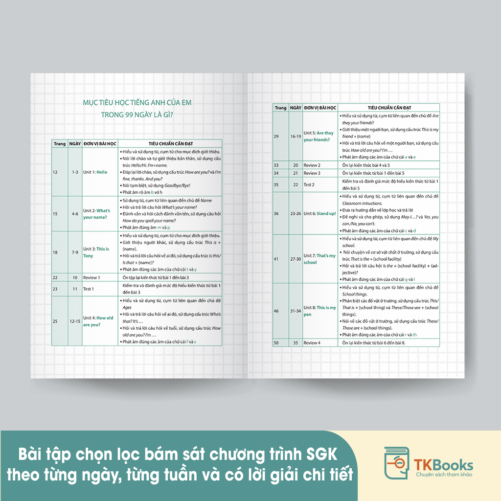 Nội dung sách bám sát chương trình Tiếng Anh lớp 3 của Bộ GD