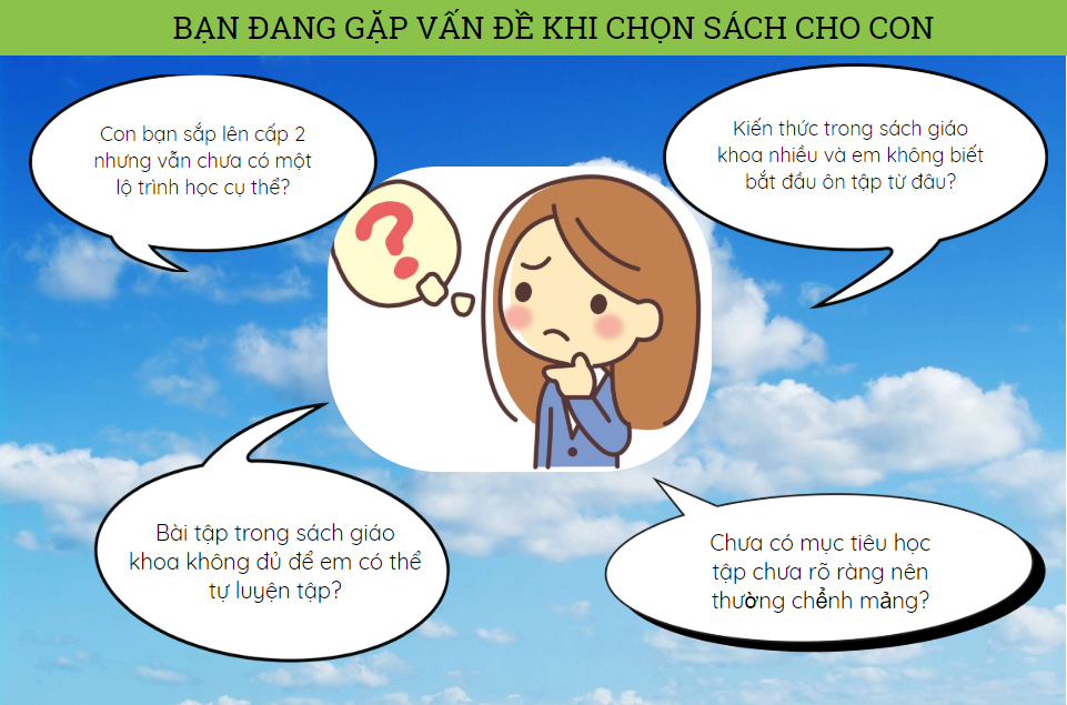 Mẹ và các bé lớp 5 thường không biết cách lựa chọn sách tham khảo phù hợp