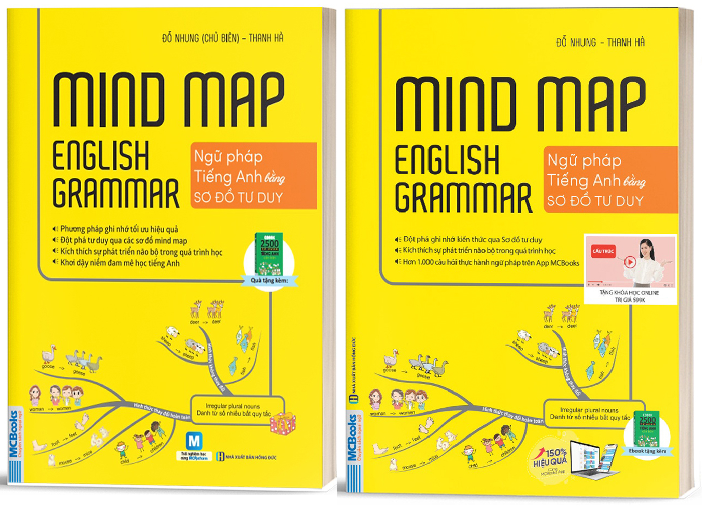 Sự khác nhau giữa Mind Map English Grammar phiên bản mới và cũ