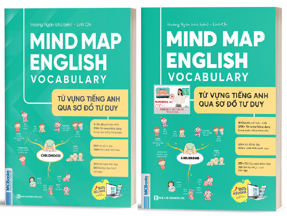 Điểm khác biệt lớn nhất giữa phiên bản Mind Map English Vocabulary cũ và mới chính là khoá học đi kèm