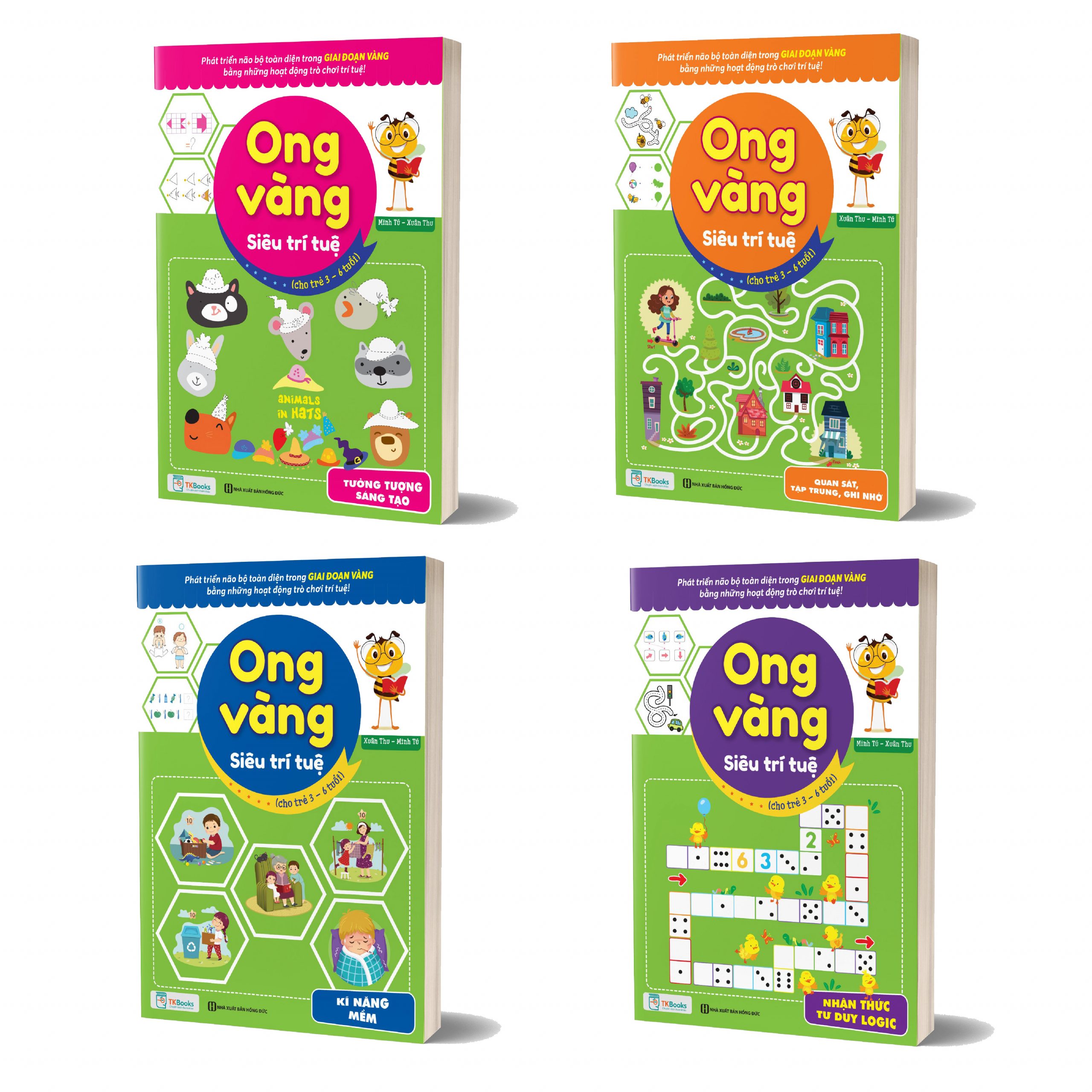 Combo Ong vàng siêu trí tuệ (Cho trẻ từ 3 - 6 tuổi)