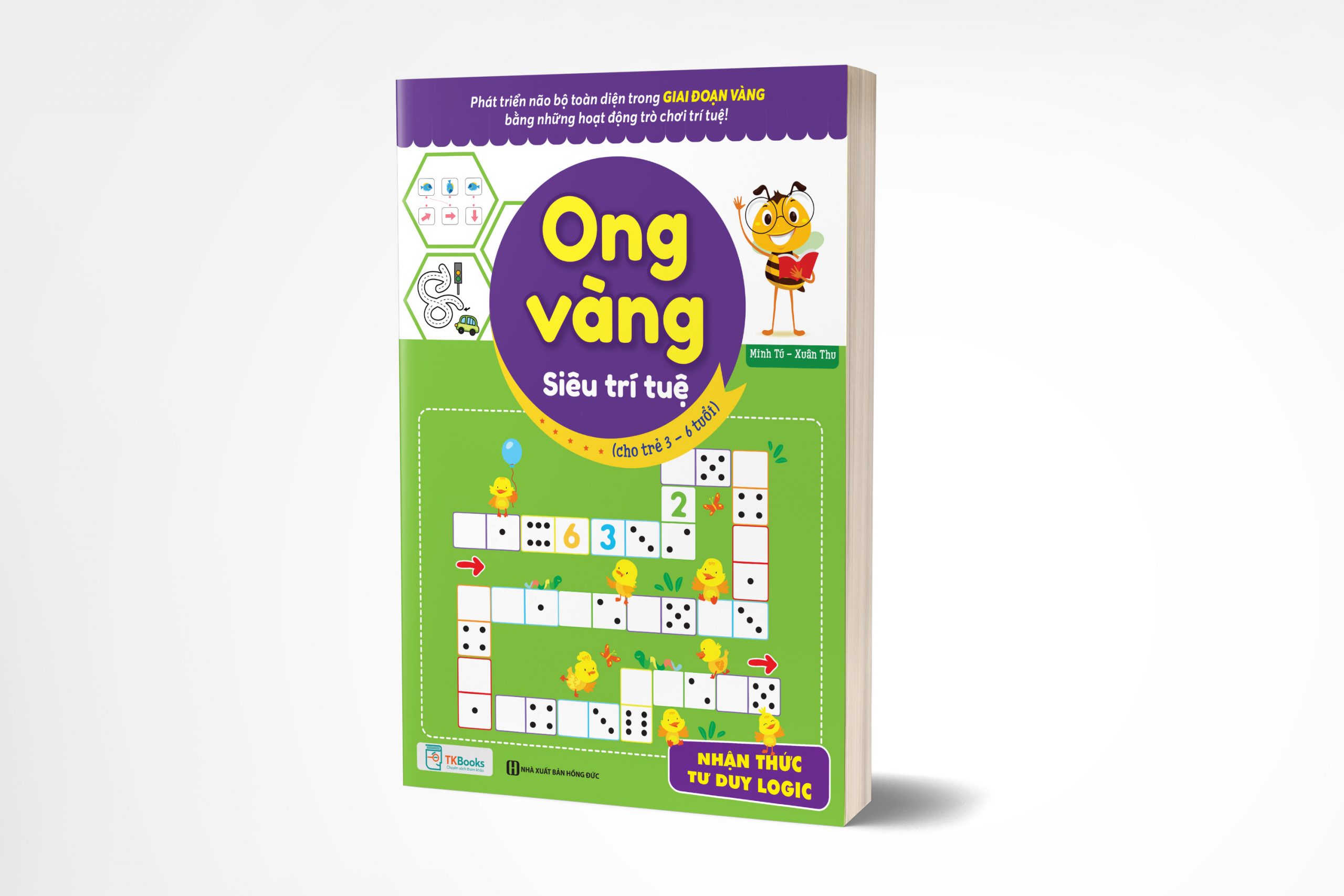 Sách Ong vàng siêu trí tuệ cho trẻ từ 3 - 6 tuổi - Nhận thức, tư duy logic