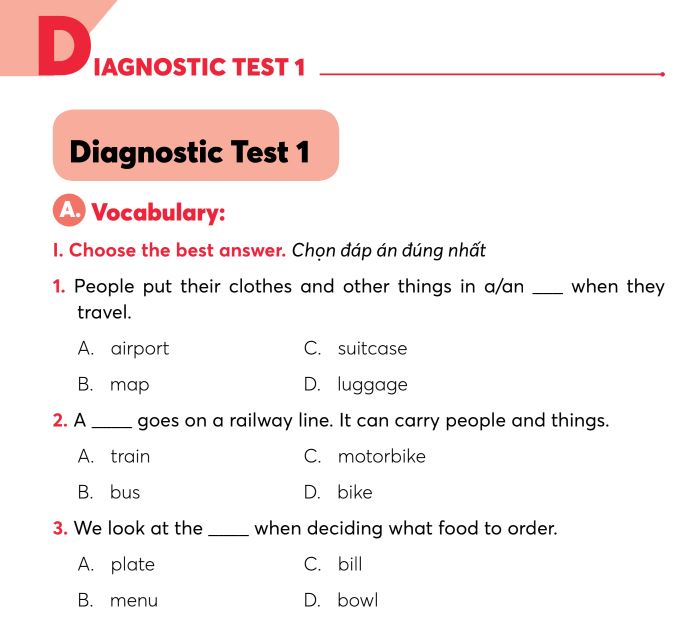 Bài Diagnostic Test 1 trong tài liệu The True IELTS Guide