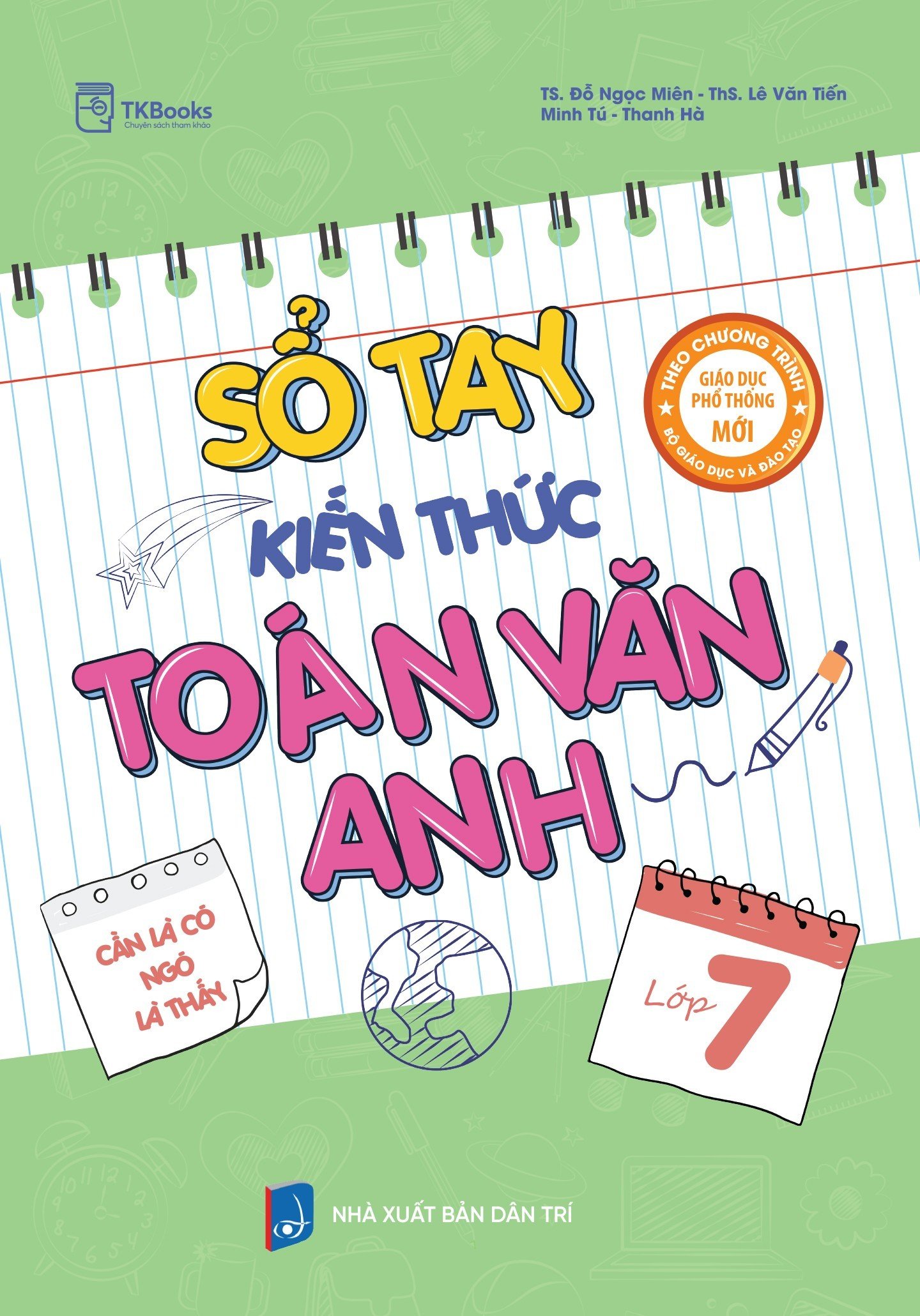 Sổ tay kiến thức Toán - Văn - Anh lớp 7