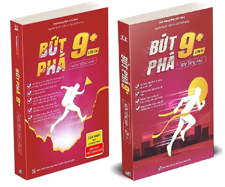 Bộ sách tham khảo tiếng Anh trung học phổ thông Bứt phá 9+ môn tiếng Anh