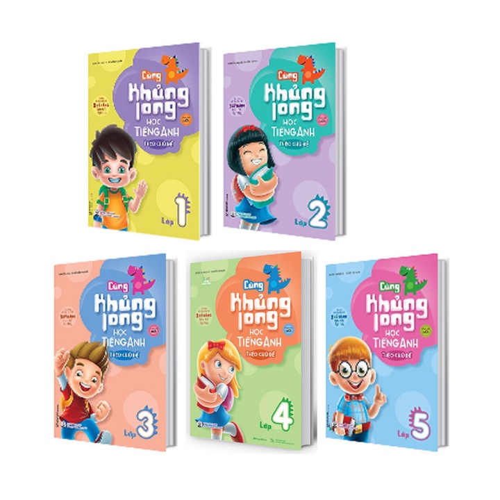 Bộ sách tham khảo tiếng Anh tiểu học Cùng khủng long học tiếng Anh
